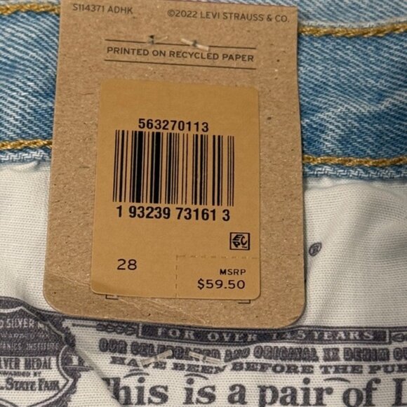 Levi's 501 Women’s Faded Denim High Rise Cut Off Shorts (Size: 28) NWT - Picture 11 of 13